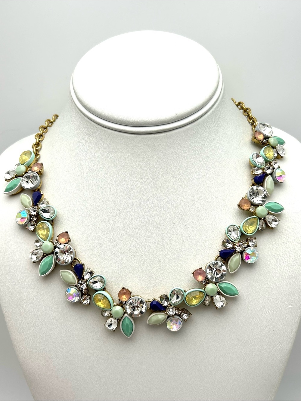 J. Crew Pastel Brulee Jeweled Necklace